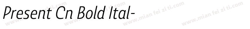 Present Cn Bold Ital字体转换